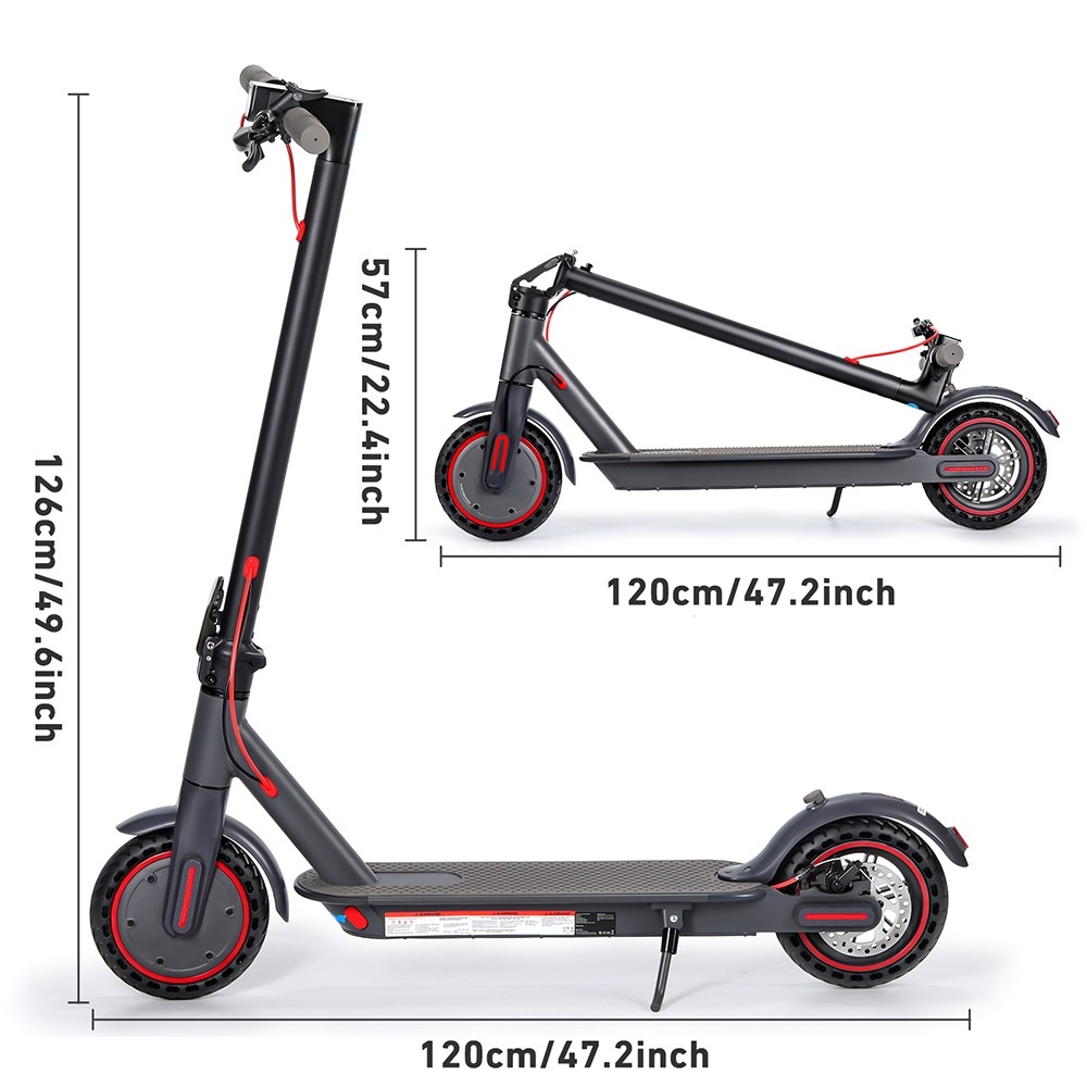 W4 Pro Folding Electric Scooter, 8.5inch Tires 350W Motor 36V 10Ah Battery 25km/h Max Speed 25-30km Range 120kg Max Load