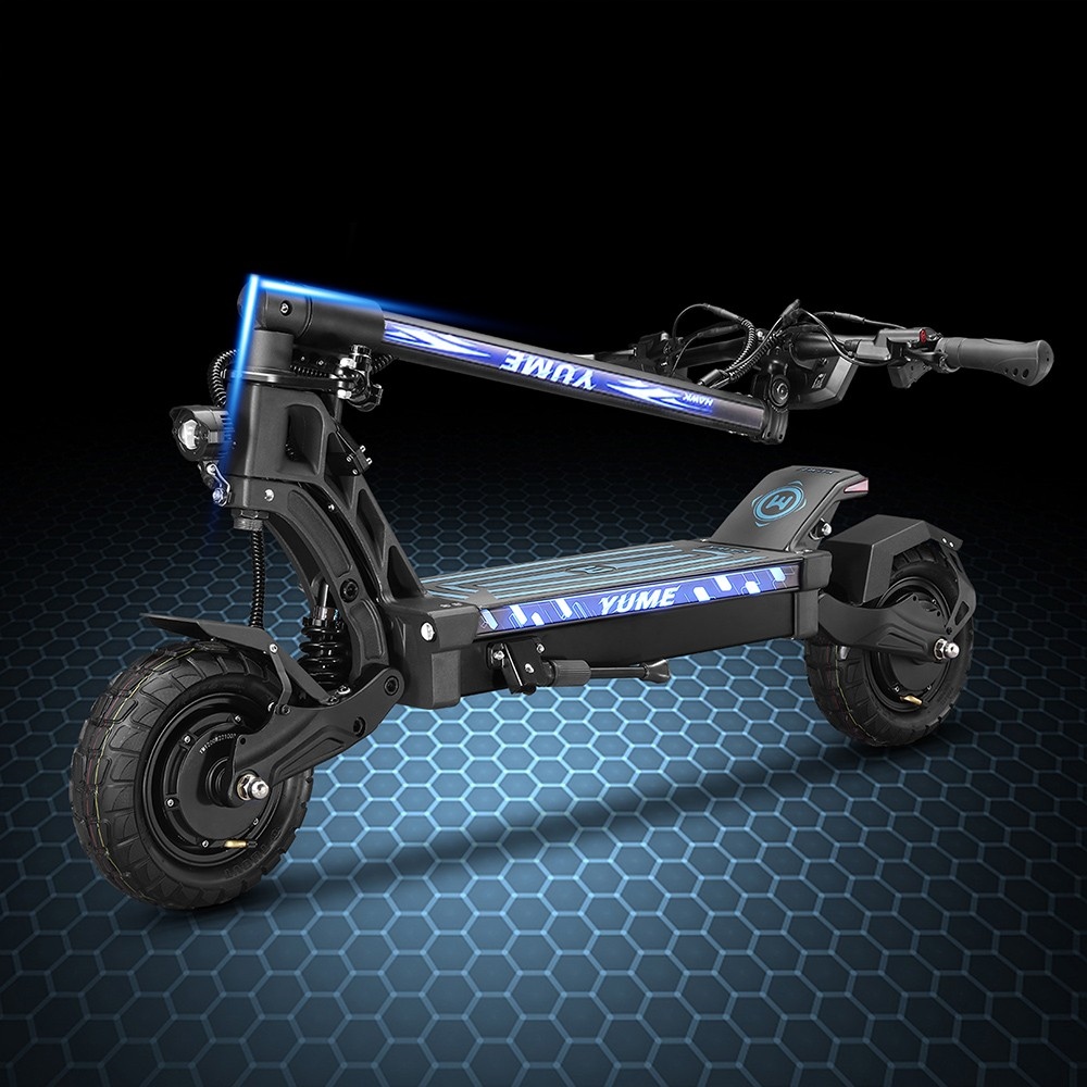 YUME HAWK Scooter électrique, pneus tout-terrain sans chambre à air 10x3.15