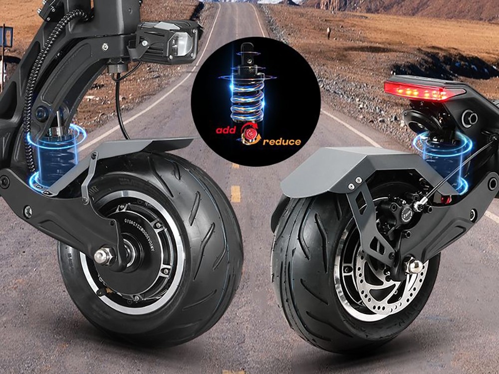Scooter elétrica YUME HAWK Pro, pneus de estrada sem câmara de 10x4.5