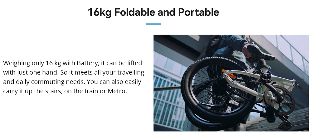 ADO A20 Air Folding E-bike 20 polegadas 36V 250W Motor 25km/h Velocidade máxima 10Ah Bateria Samsung Alcance de 100km Sensor de torque IPX7 À prova d'água IPS Display colorido Carbon Belt Drive Freio a disco hidráulico duplo - branco