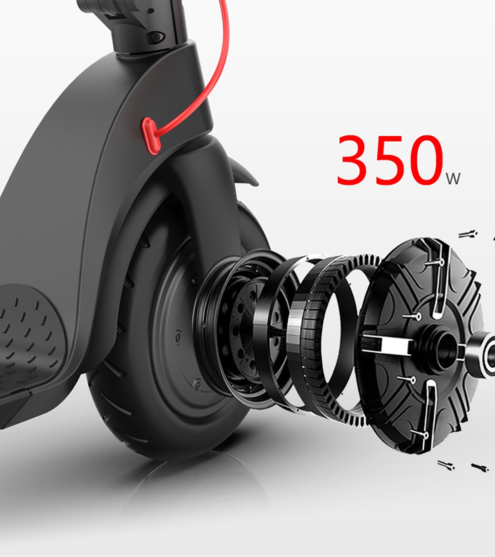 AOVO X7 Scooter électrique 8.5 pouces pneu 350 W moteur 36 V 6.4 Ah batterie amovible 32 km/h vitesse maximale 25 km d'autonomie