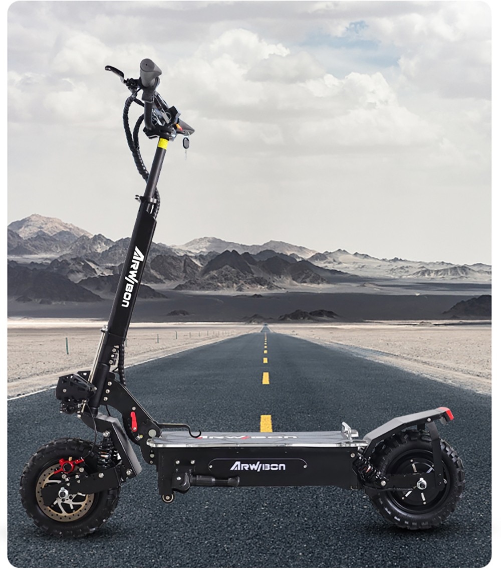 ARWIBON Q06 Pro elektrische scooter 11 inch off-road band 60V 2800W dubbele motor 55-75 km / u Max. snelheid 27 Ah batterij 50-70 km bereik