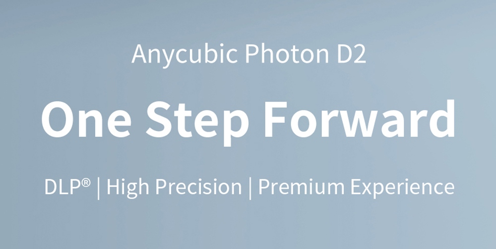 Anycubic Photon D2 Consumer DLP Resin 3D Printer, 2560*1440 Projector Resolution, 2.8 inch TFT Touch Control, 4-Point Manual Leveling, Laser Engraving Platform, 130.56x73.44x165mm