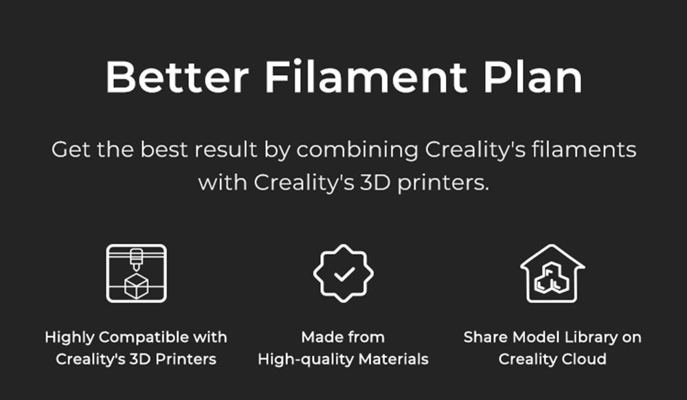 Filament PLA Creality Hyper Series 1.75 mm 1 kg - Blanc