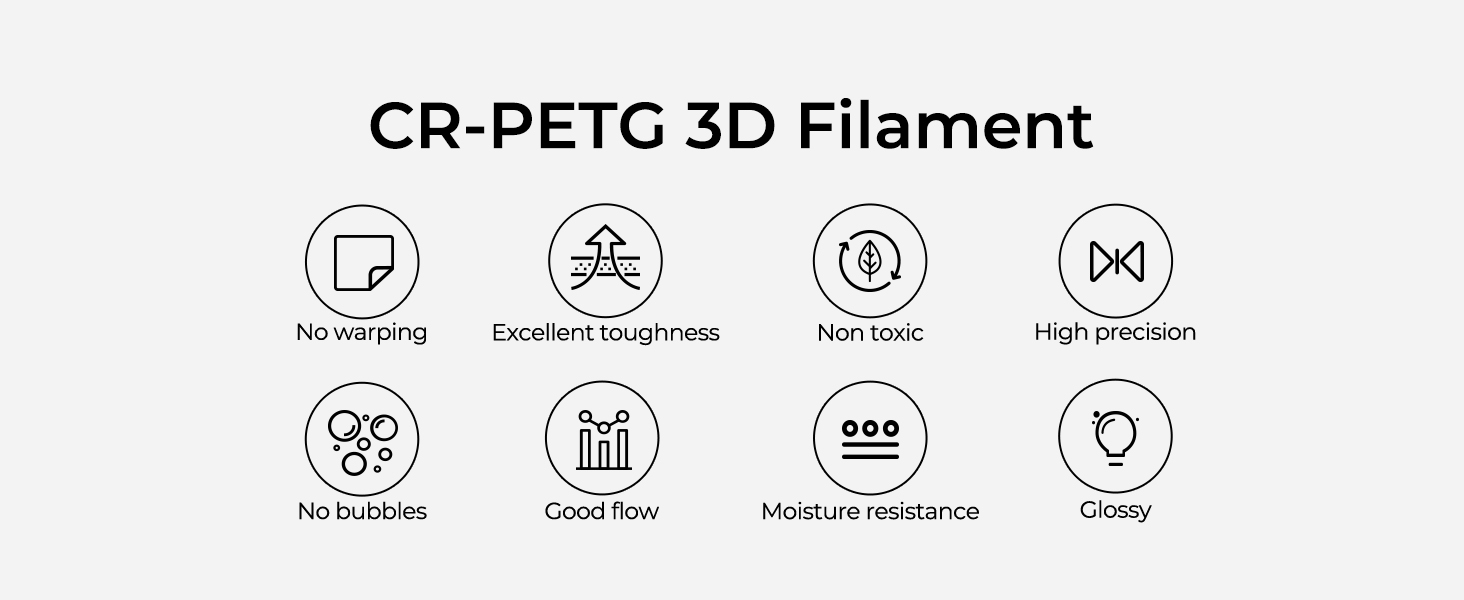 Creality CR Series PETG Filament 1.75mm 1KG - Blue