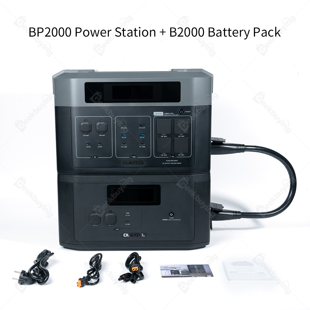 Kit de painel solar PV2000 para estação de energia portátil OUKITEL BP400