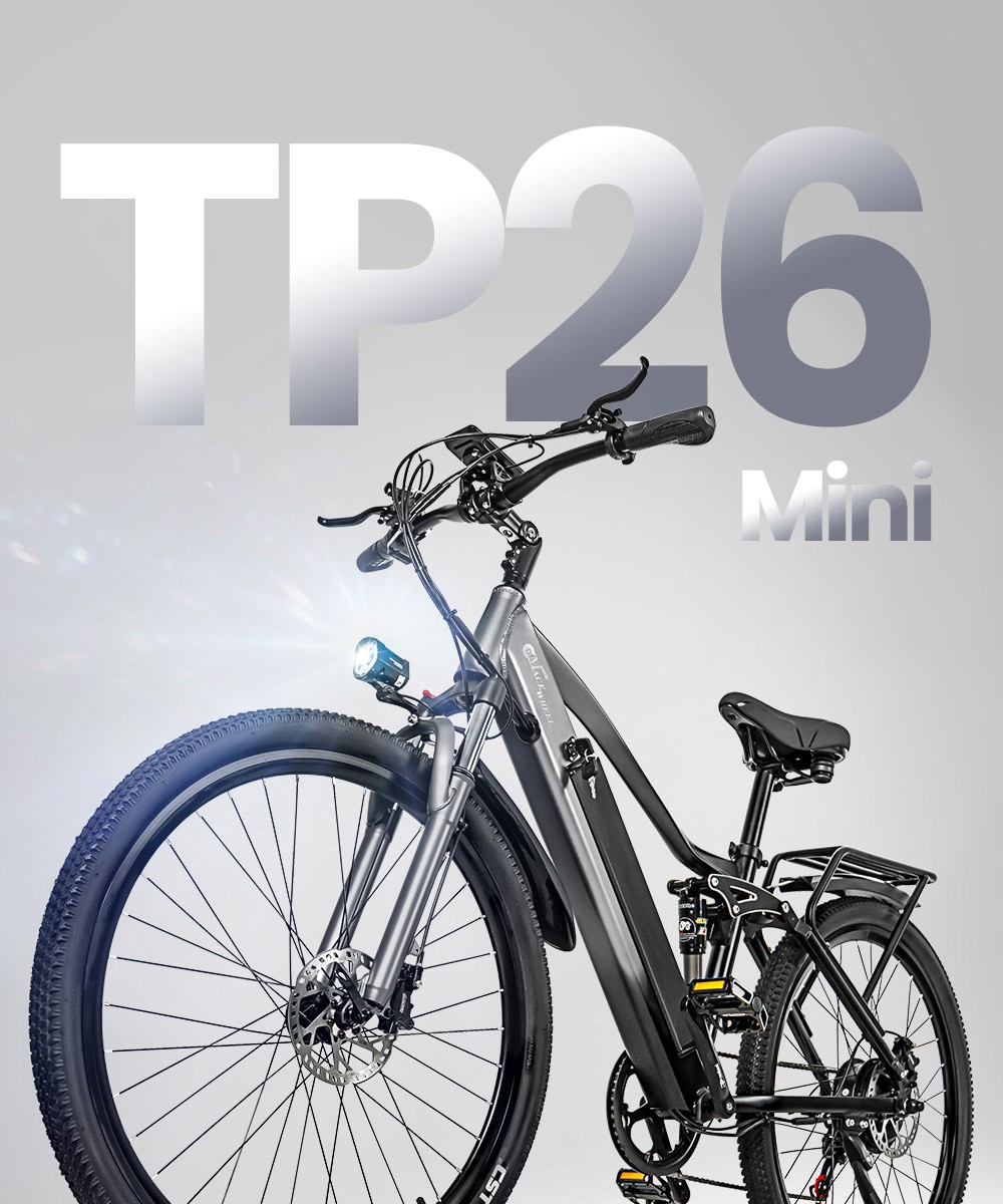 Bicicleta elétrica de 29 polegadas CMACEWHEEL TP26 Mini 48V 17Ah 45 km/h 750W