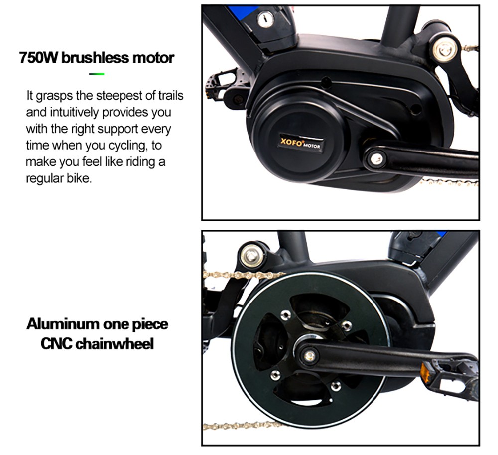 Bicicletta elettrica Heda TX11 27,5x2,4 pollici 750W rossa