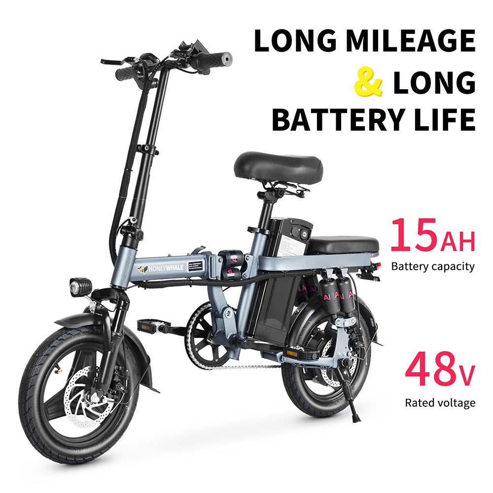 Bicicleta eléctrica Honey Whale S6 Pro 14 pulgadas 48V 15Ah 35km/h 350W