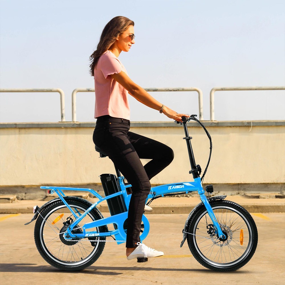 Bicicleta electrica KAISDA K7S 20 inch 36V 12.5Ah 25km/h 250W Motor Albastru