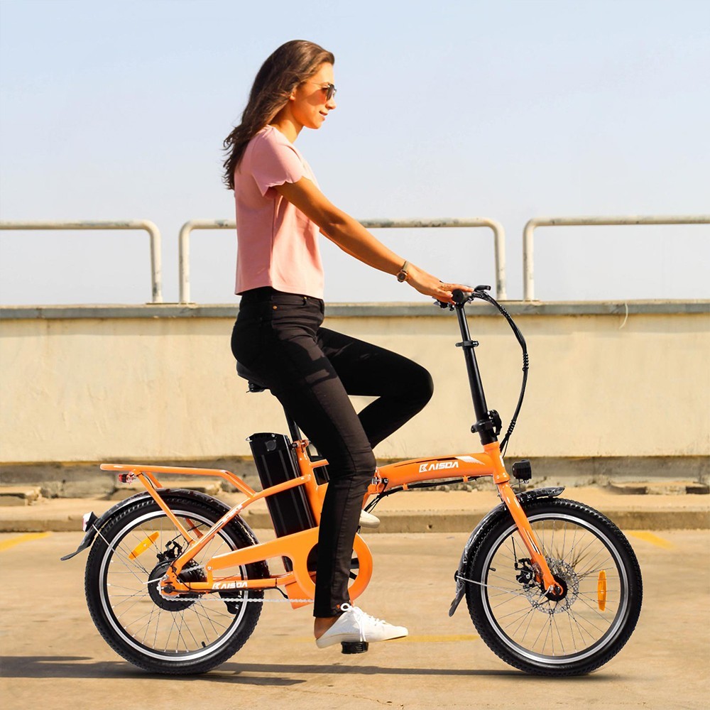 KAISDA K7S elektromos kerékpár 20 hüvelykes 36 V 12,5 Ah 25 km/h 250 W narancs