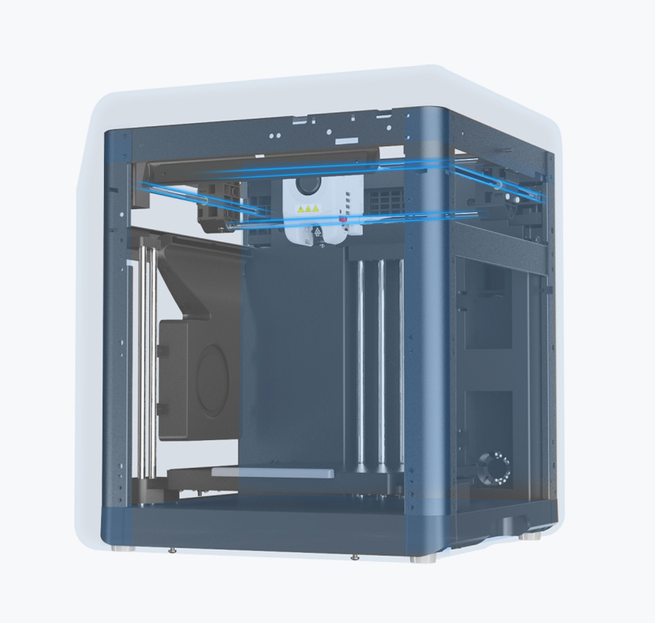 FlashForge Adventurer 5M Pro 3D Drukarka, automatyczna aktualizacja, maksymalna prędkość drukowania 600 mm/s, zdalne monitorowanie kamery, wyczerpanie wyczerpania filamentu, system filtracji podwójnej powietrza, automatyczny stop, ciche drukowanie 50 dB, połączenie WiFi, 220 x 220 x 220 mm