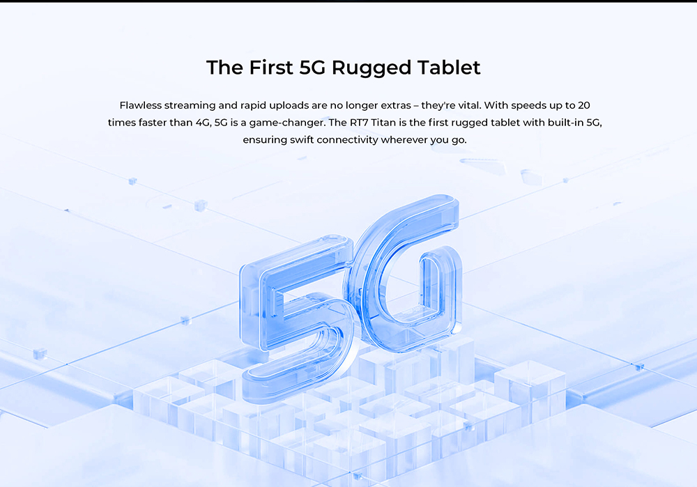 OUKITEL RT7 5G Android-tablet 10,1 inch 12 GB + 12 GB RAM 256 GB ROM Blauw