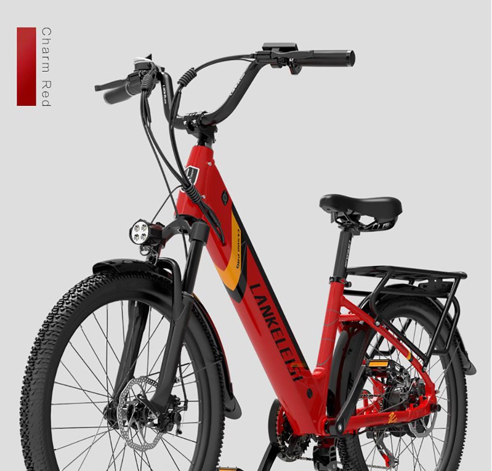 Ηλεκτρικό ποδήλατο 500w 24 ιντσών LANKELEISI ES500PRO Κόκκινο