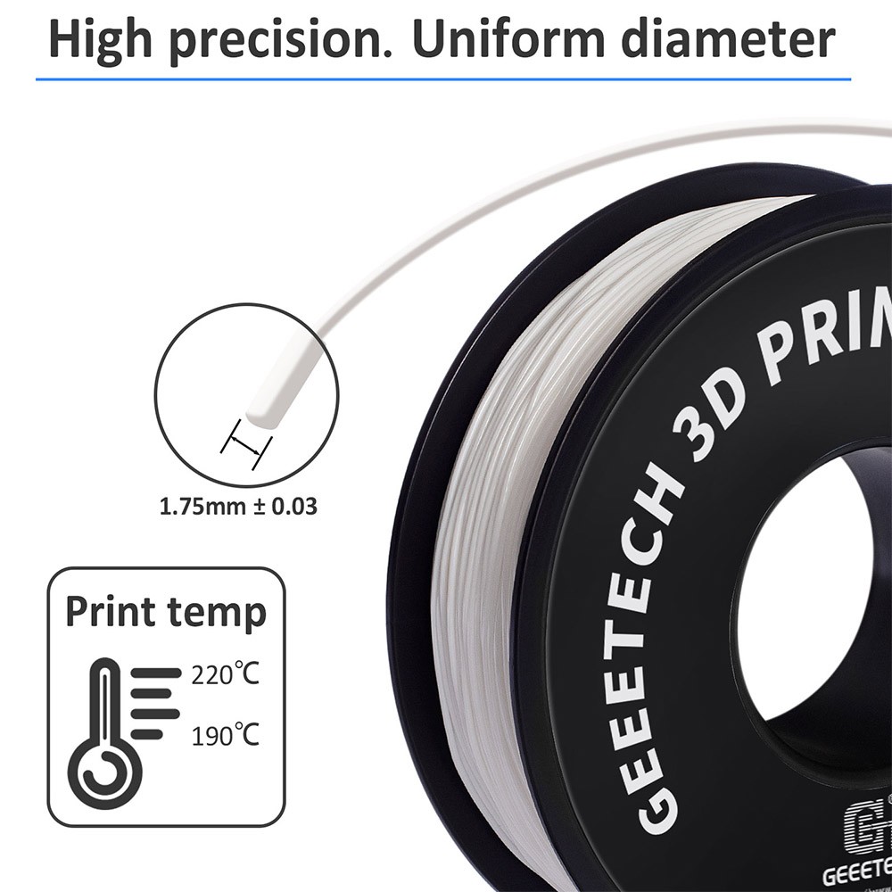 Geeetech TPU Filament για τρισδιάστατο εκτυπωτή λευκό