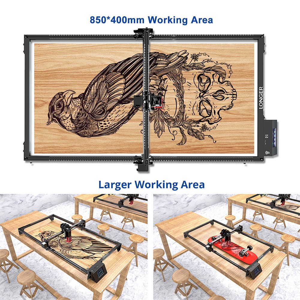 Laser engraver LONGER RAY5 Y-Axis Extension Kit