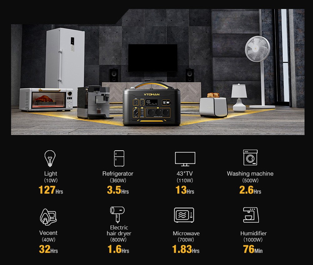 Centrale électrique portable VTOMAN JUMP 1000