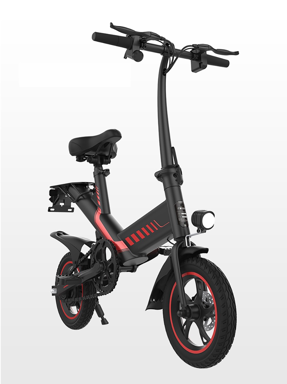 Ηλεκτρικό ποδήλατο Y1S 12 ιντσών Ελαστικό 36V 10,4Ah 250W 25km/h Κόκκινο