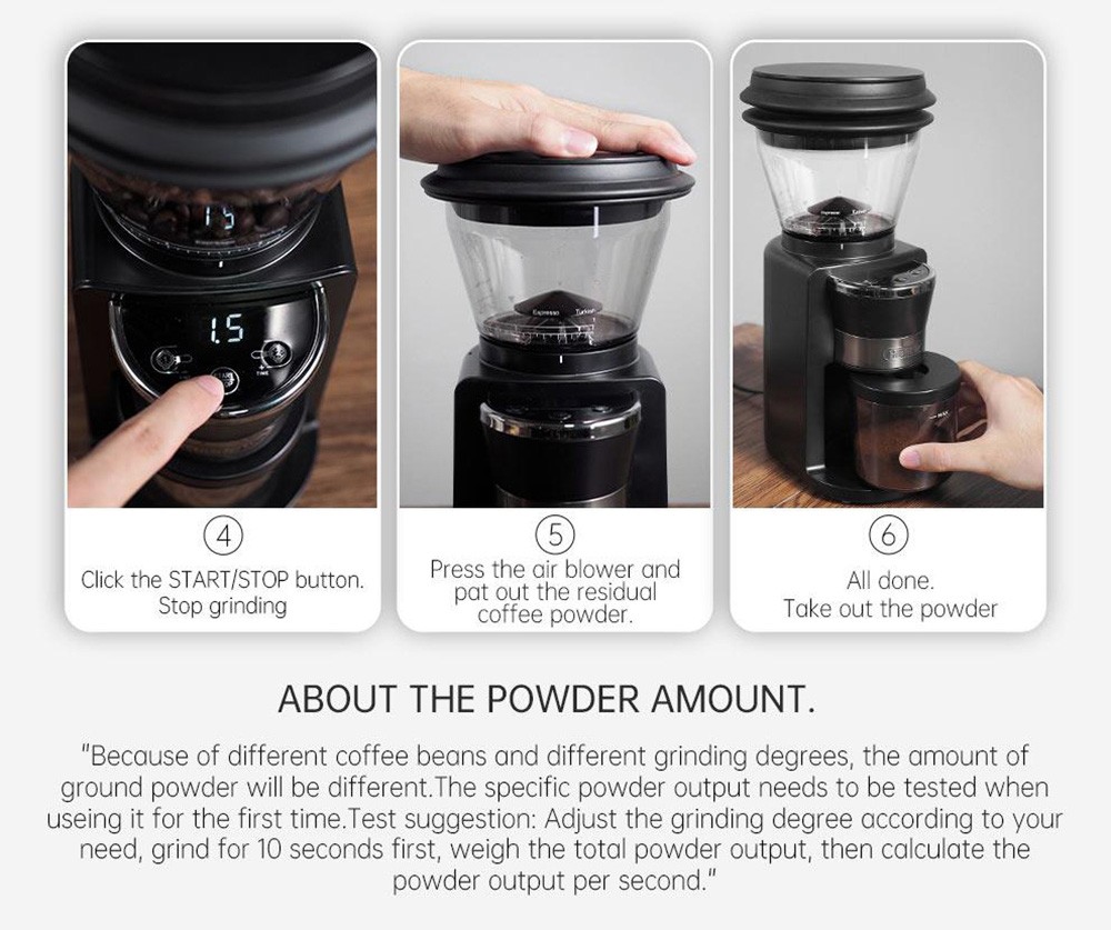 HiBREW G3 electric coffee grinder