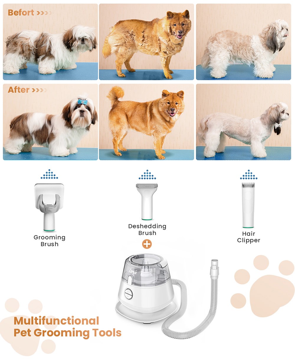 INSE P20 Pro Grooming Kit Trimmer-Staubsauger für Haustiere