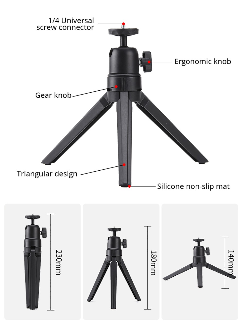 Mini statyw obrotowy 360 stopni do projektora