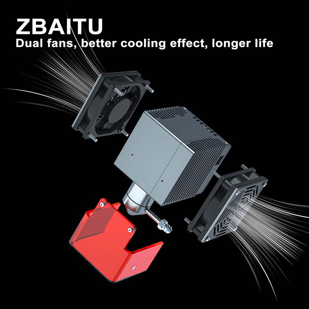 ZBAITU 20W Lasermodul mit Luftunterstützung