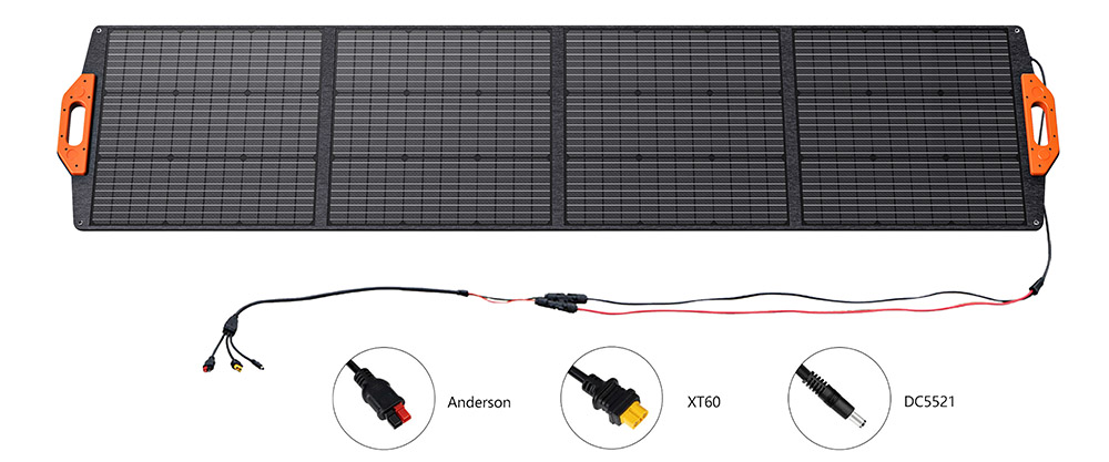 FOSiBOT F2400 bærbar kraftstation + SP200 solpanel EU-stik