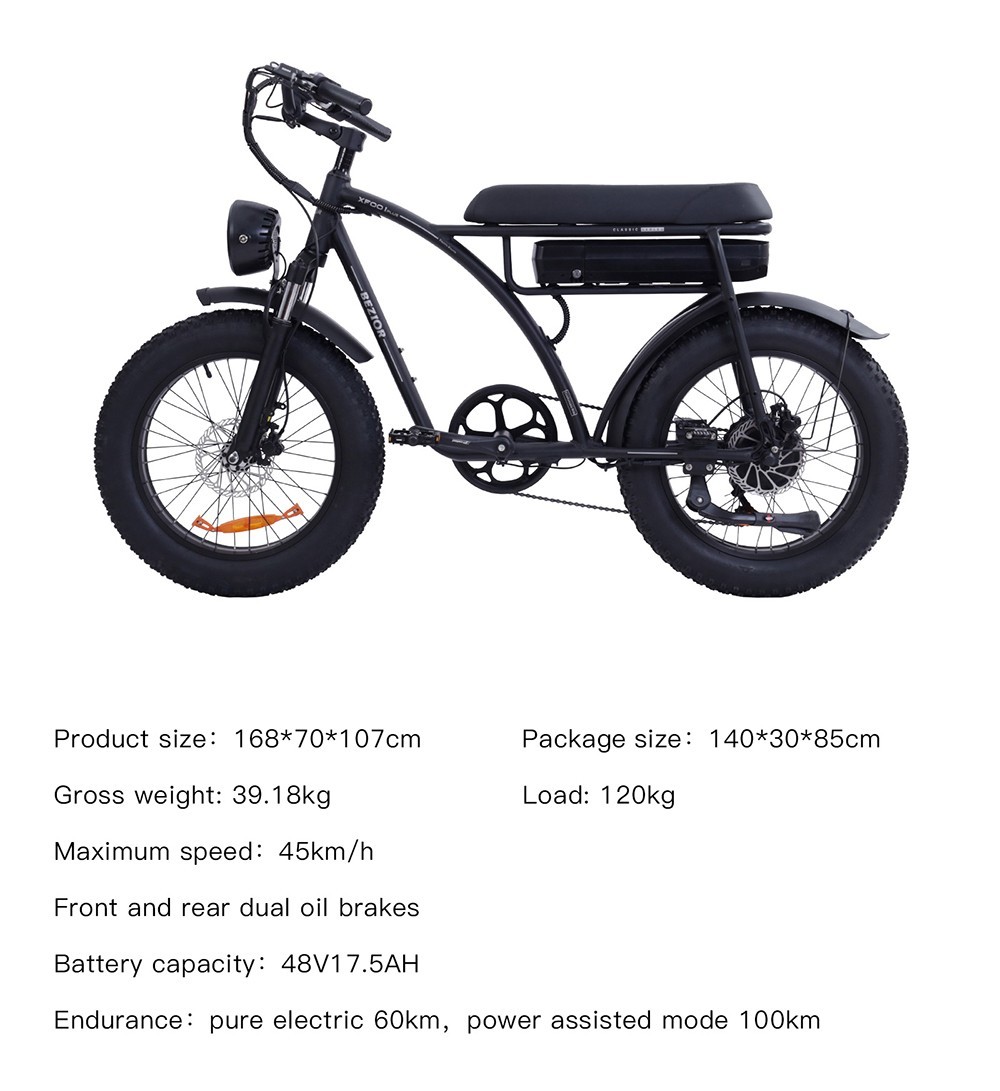 BEZIOR XF001 Plus E-Bike 20 Zoll 48 V 17,5 Ah 45 km/h 1000 W Motor Armeegrün