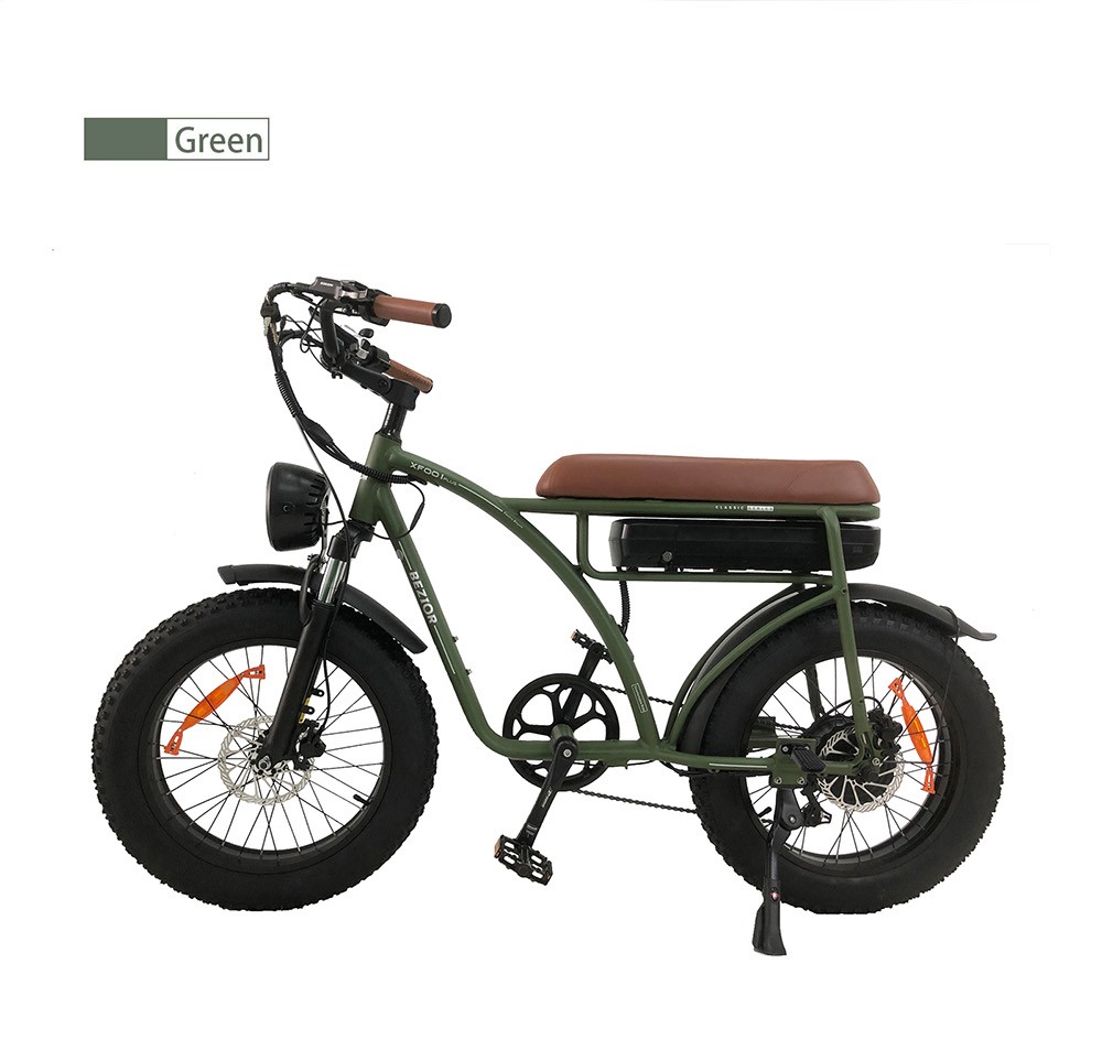 BEZIOR XF001 Plus E-Bike 20in 48V 17,5Ah 45km/h 1000W Motor Verde Exército