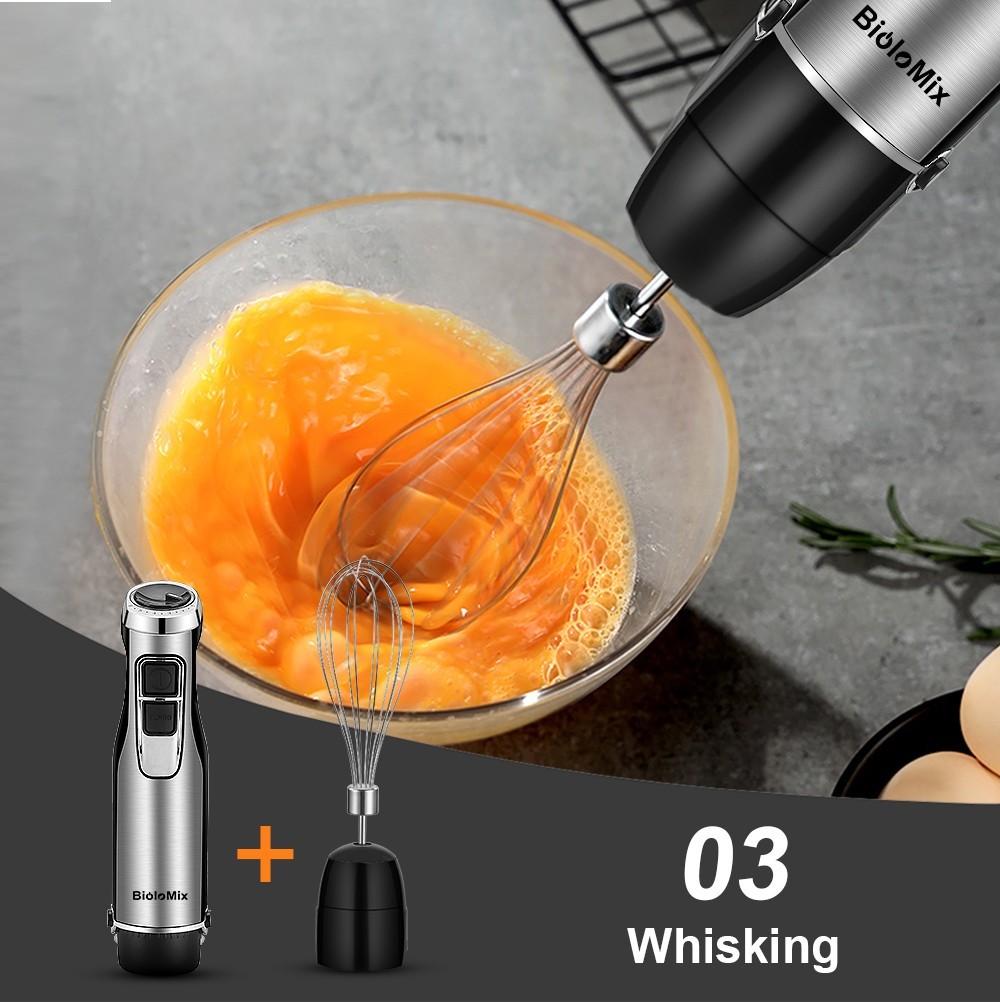 Biolomix 4 in 1 High Power 1200W Immersion Hand Stick Blender Mixer