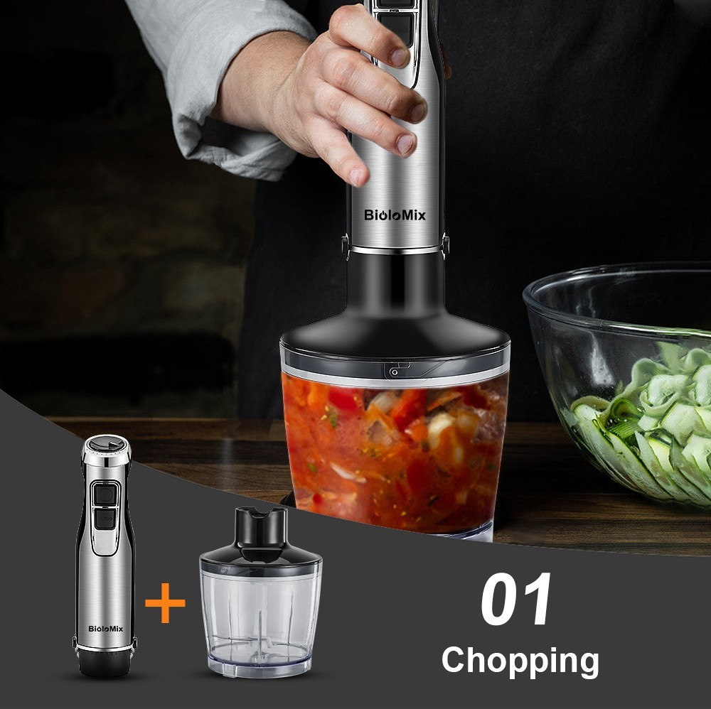 Biolomix 4 in 1 High Power 1200W Immersion Hand Stick Blender Mixer