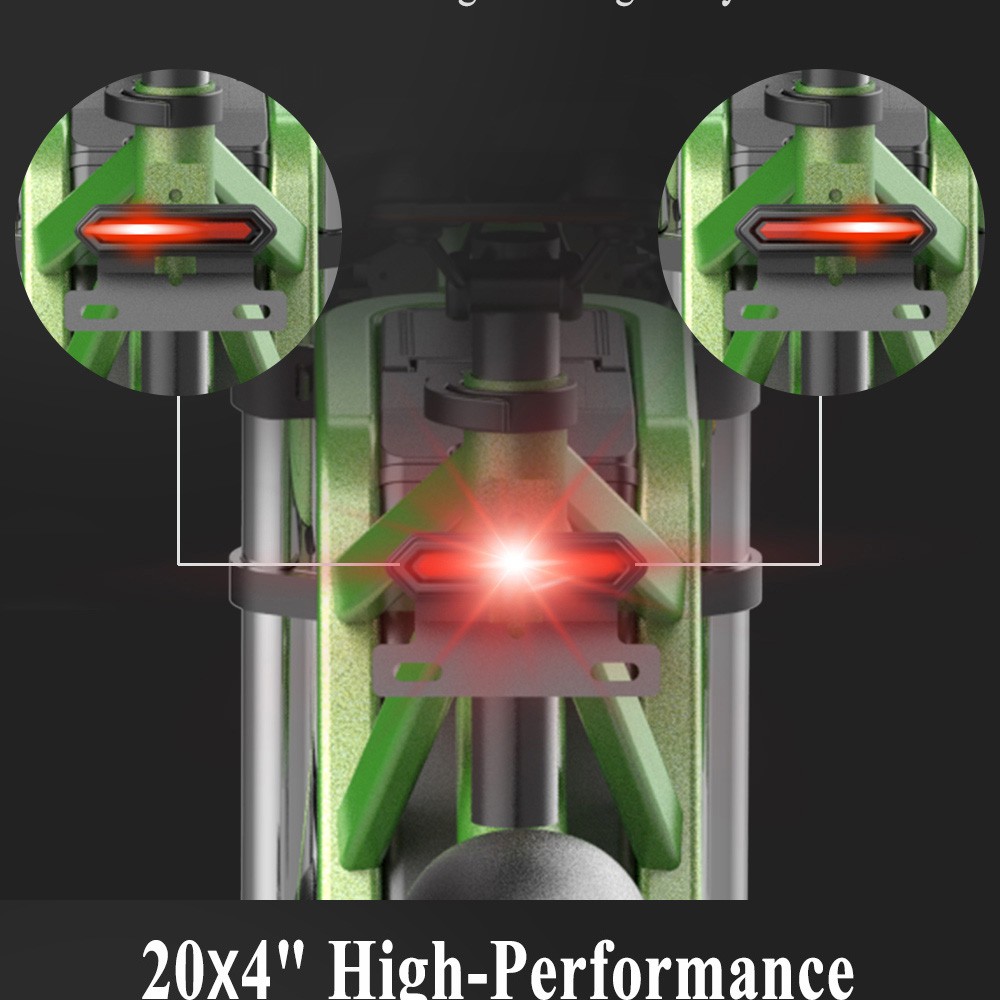 Elektrokolo GUNAI MX25 20palcový 48V 25Ah 50km/h 1000W motor – zelený