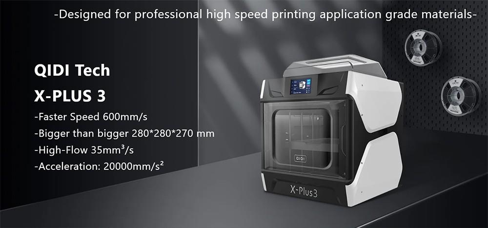 Εκτυπωτής 3D 600mm/s 280*280*270mm QIDI TECH X-Plus 3