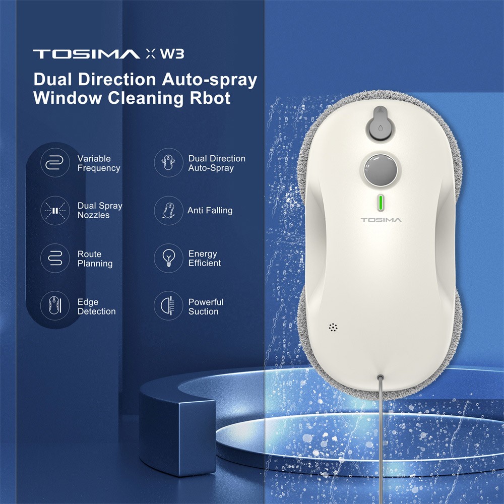 Robô de limpeza de janelas TOSIMA W3 branco