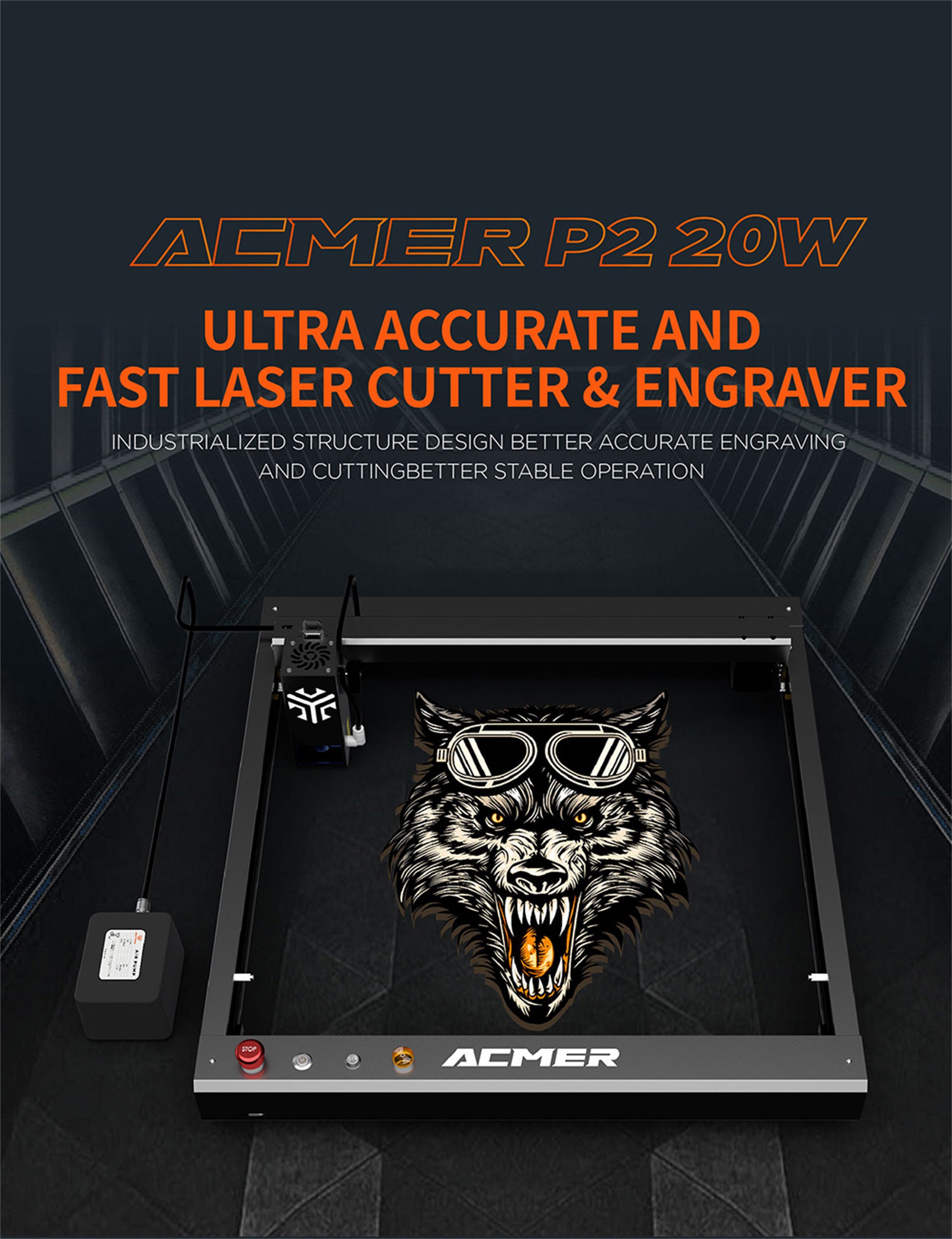 ACMER P2 20W Lasergravurschneider