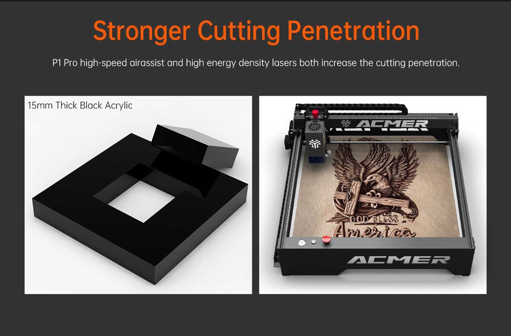 ACMER P1 Pro 20W Laser Engraver Cutter