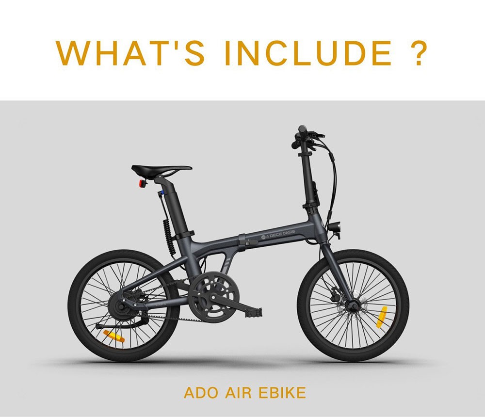 Bicicleta electrica pliabila ADO A20 Air albastra