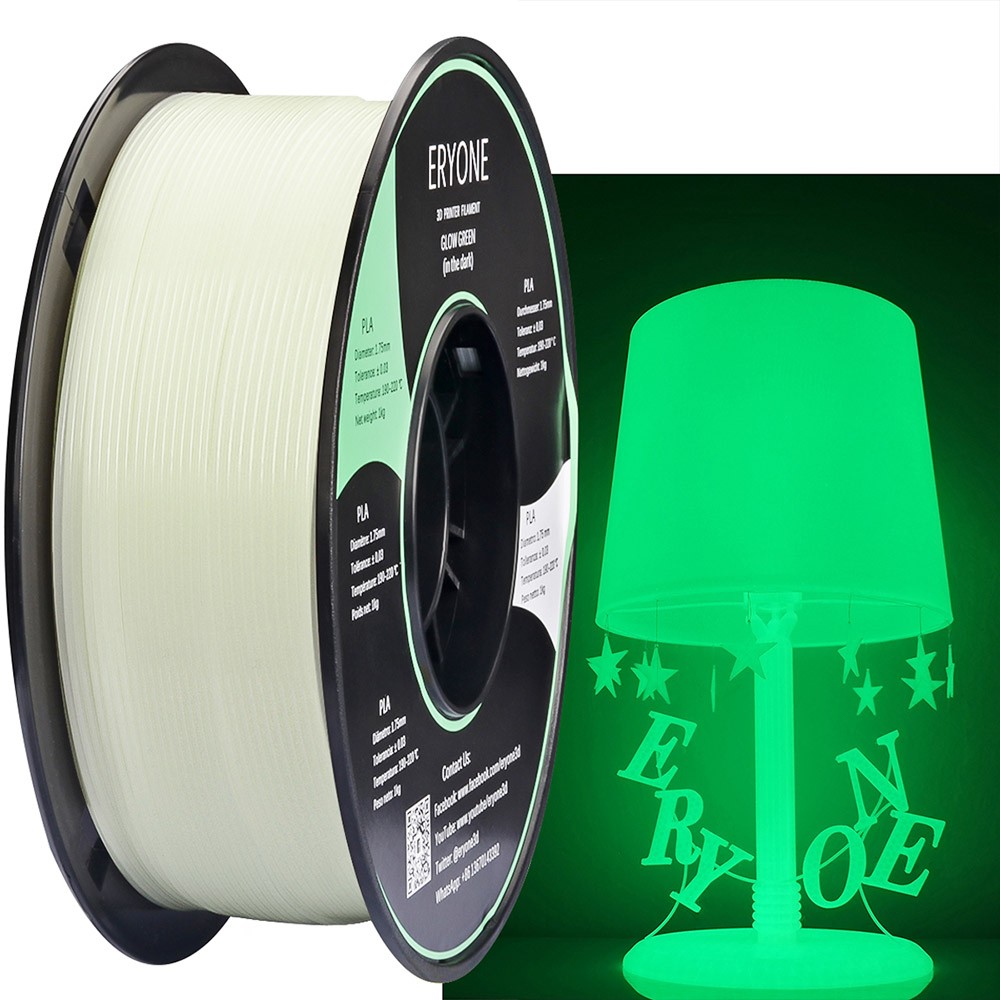 3D 3D -afdrukfilament eryone 1,75 mm 1 kg groen