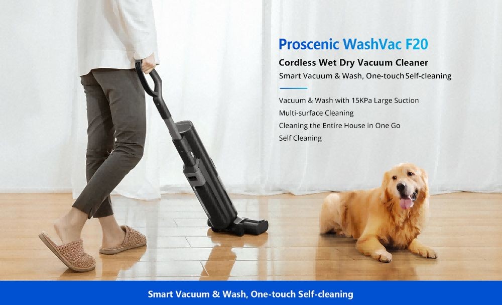 Proscenic WashVac F20 cordless vacuum cleaner