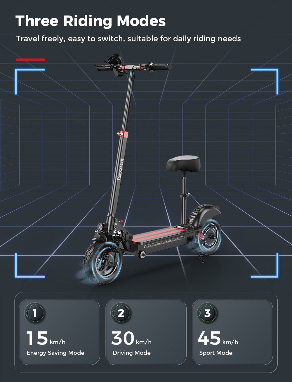 iTrottinette iX5 10-inch all-terrain electric scooter
