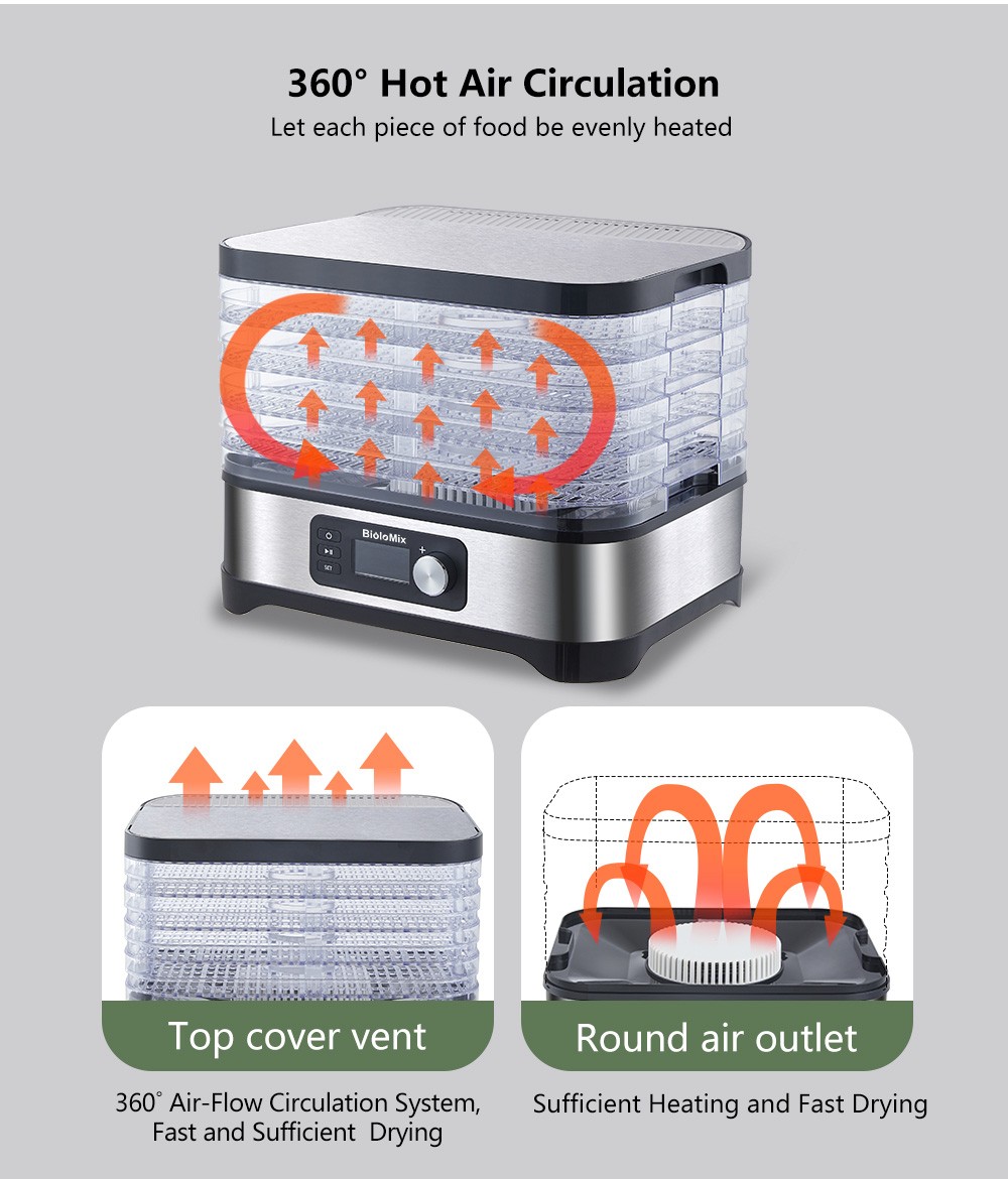 BioloMix BD1200 Dehydrator Tørretumbler