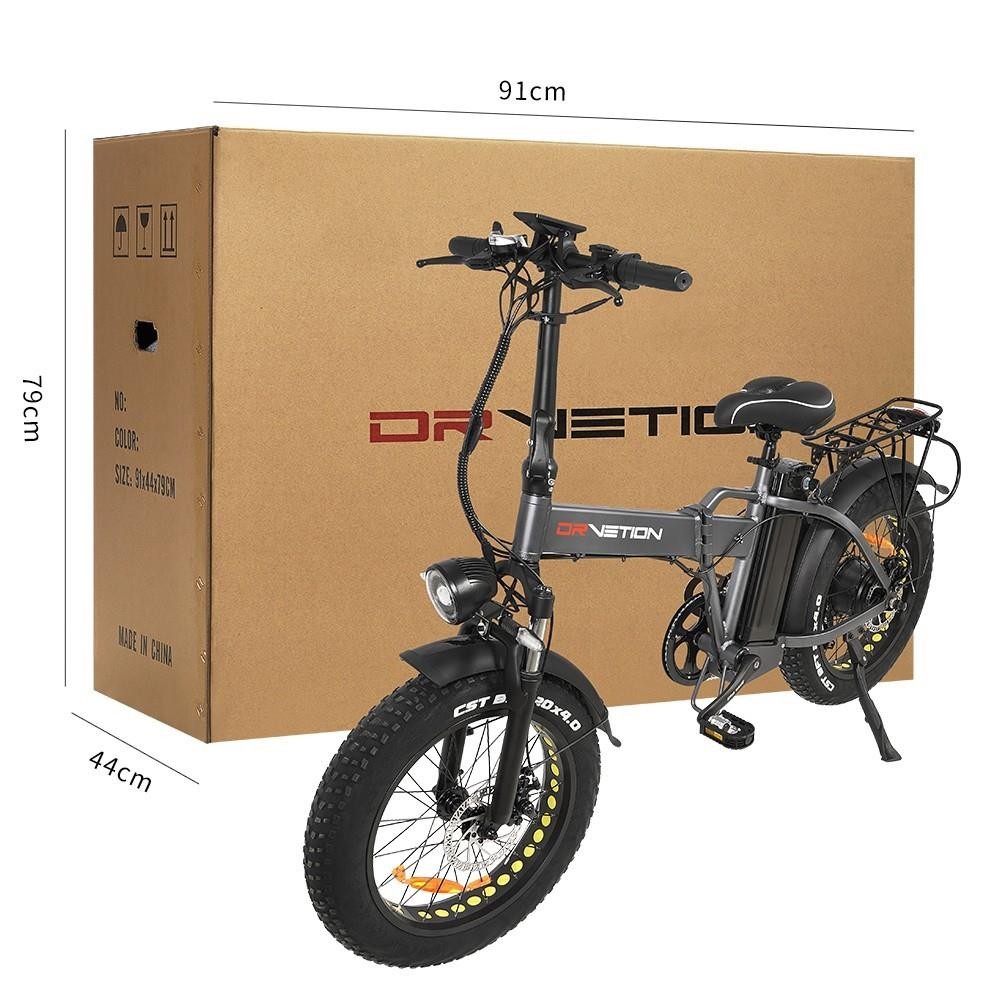DrveTion AT20 Bicicleta eléctrica 20 pulgadas 750W 45km/h 48V 15Ah Batería Samsung