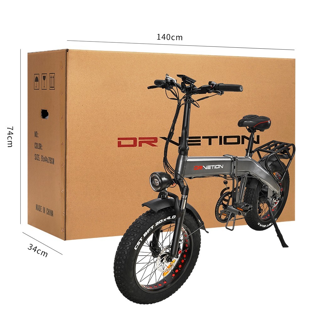 DrveTion BT20 Bicicleta eléctrica 20 pulgadas 750W 45km/h 48V 10Ah Batería Samsung