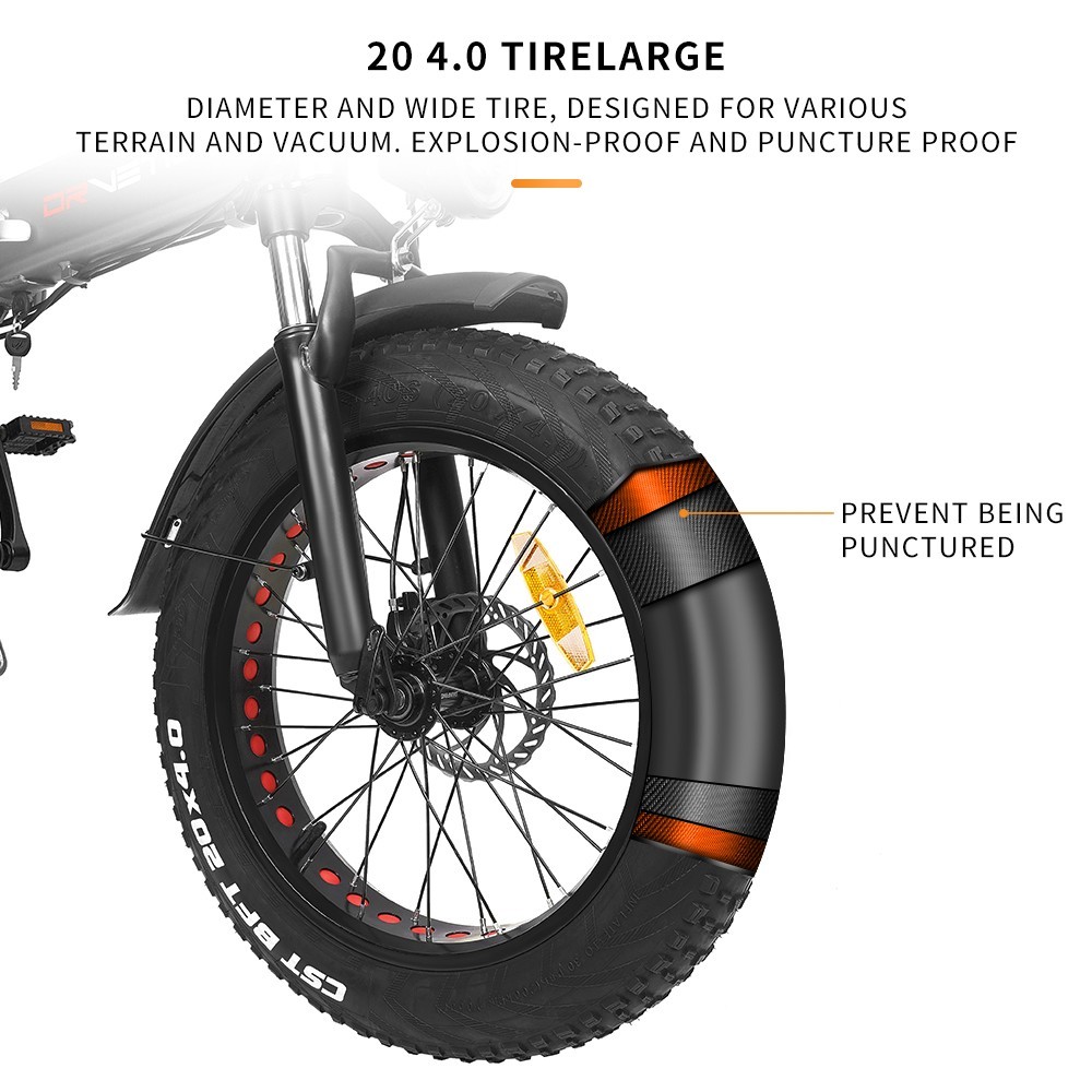 DrveTion BT20 elektromos kerékpár 20 hüvelykes 750 W 45 km/h 48 V 10 Ah Samsung akkumulátor