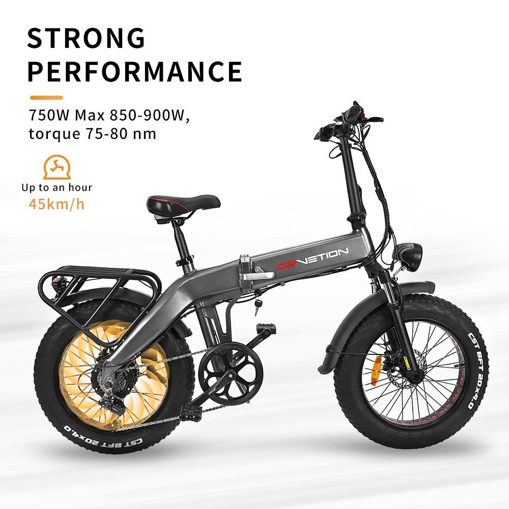 DrveTion BT20 elektromos kerékpár 20 hüvelykes 750 W 45 km/h 48 V 10 Ah Samsung akkumulátor