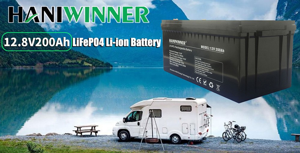 Bateria de lítio HANIWINNER HD009-12 12,8 V 200 Ah LiFePO4