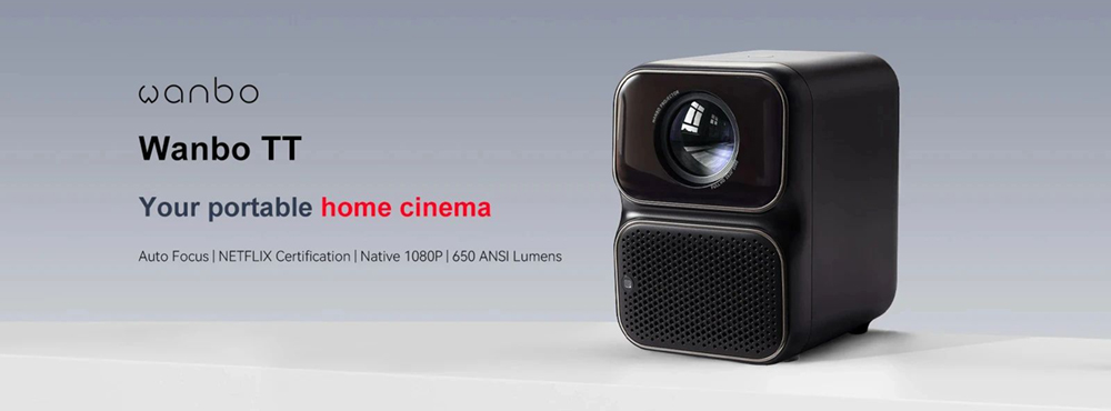 Netflix tanúsítvánnyal rendelkező Wanbo TT 1080P LCD projektor