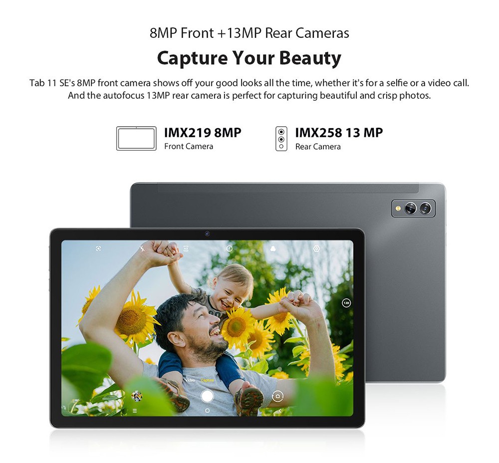 Tablet Blackview Tab 11 SE z ekranem FHD 10,36 cala w kolorze szarym