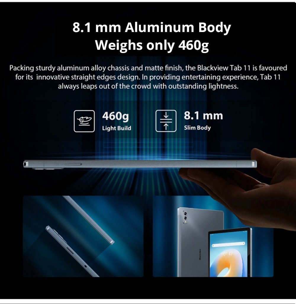 Blackview Tab 11 10,35'' Tablet 2K-skärm Silver