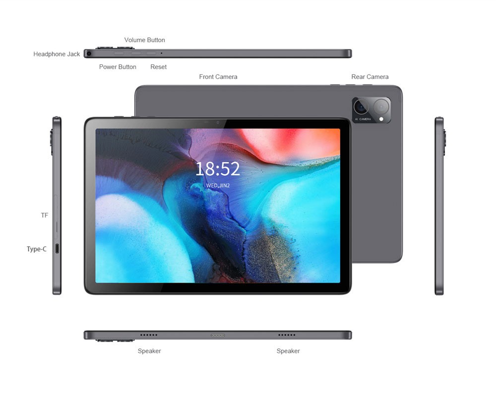 N-one NPad S 10,1'' Tablet MTK8183 Octa-Core CPU